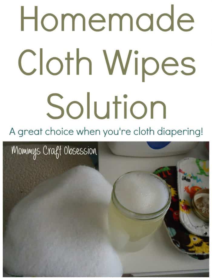 Homemade cloth wipes solution
