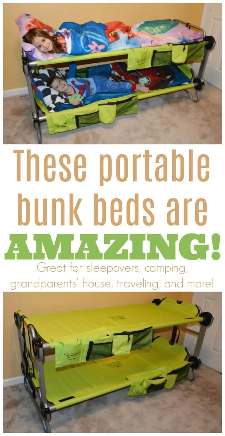 Portable Bunk Beds For Kids, Camp O Bunk Beds