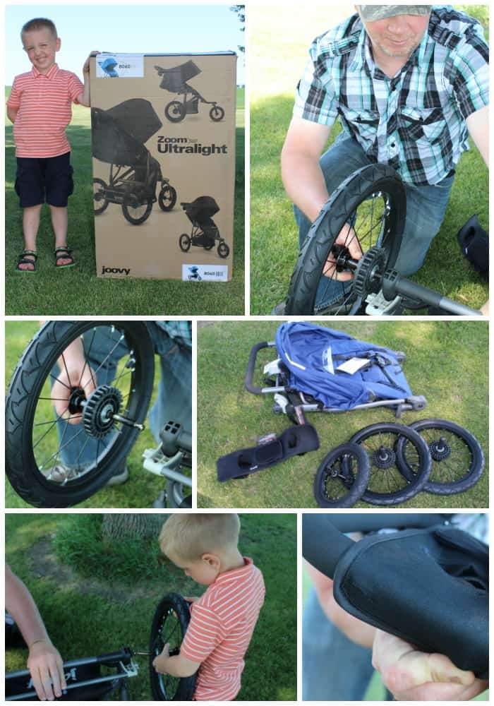 Joovy Zoom360 Ultralight Jogging Stroller - Feature-packed, value priced, and weighing in at 26.25 lbs, the Zoom360 Ultralight is simpler, stronger and better performing. Carries a child up to 75 lbs. {Thrifty Nifty Mommy}