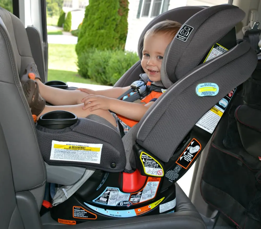 Graco 4ever Extend2fit 4 In 1 Car Seat Review Thrifty Nifty Mommy - How To Install Graco 4ever Forward Facing With Seat Belt
