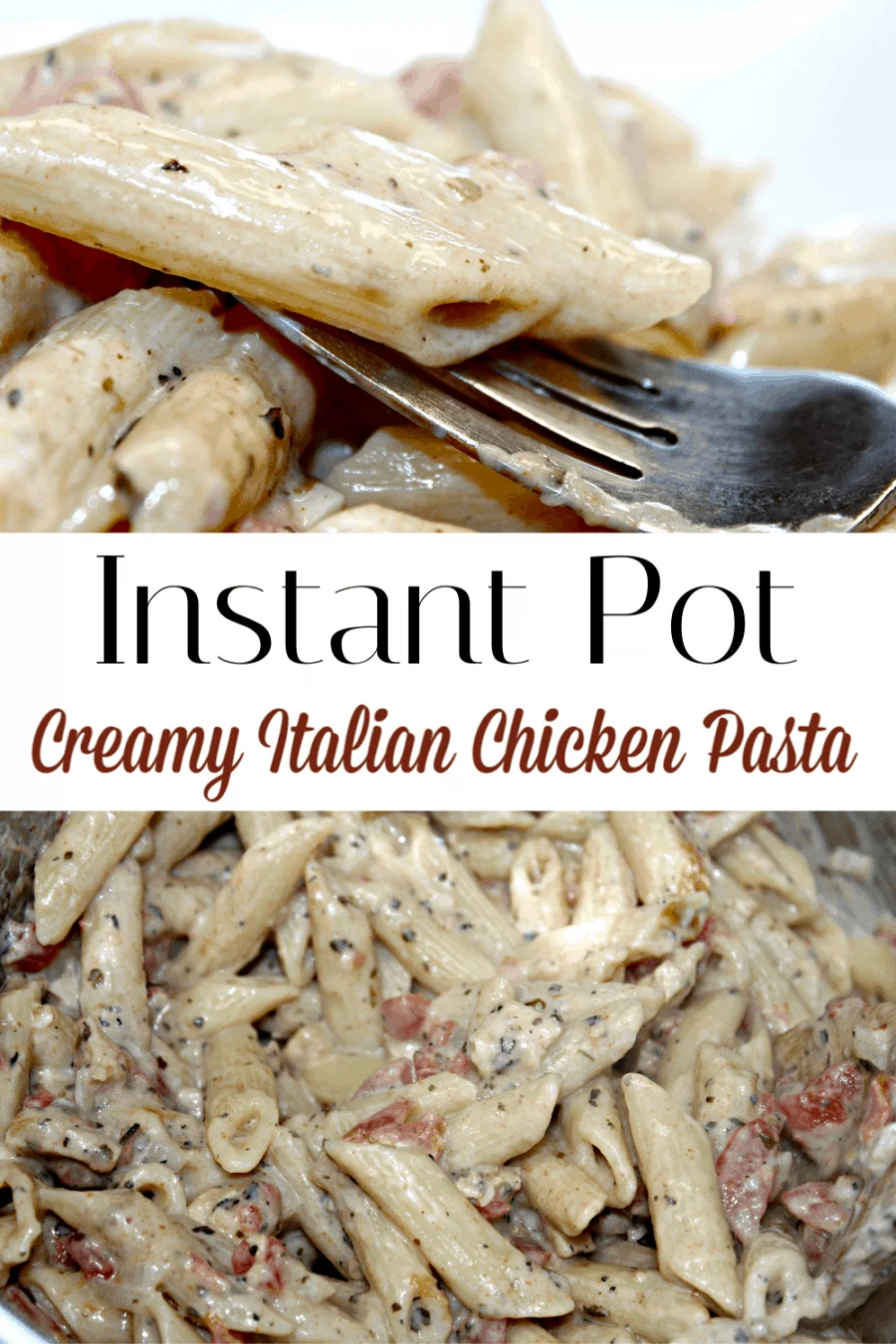 Instant Pot Creamy Italian Chicken Pasta Recipe