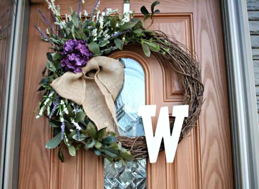 Make Your Own Custom Grapevine Door Wreath {DIY Instructions}