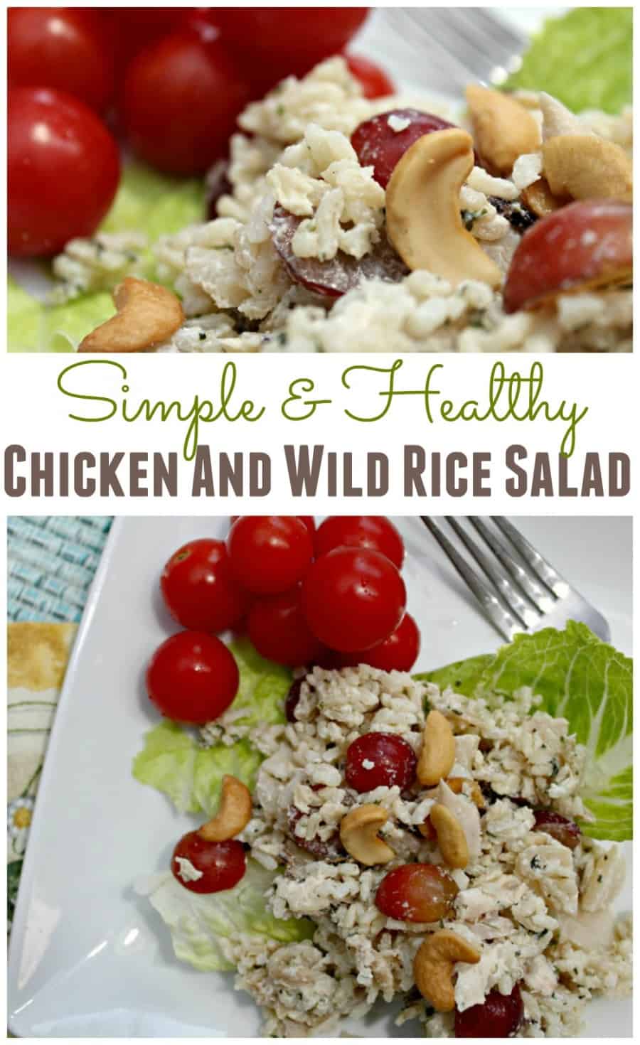 Simple, Healthy Chicken And Wild Rice Salad