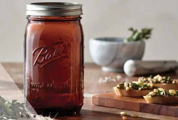 Easy Plum Apple Jelly Recipe + Ball Amber Jars