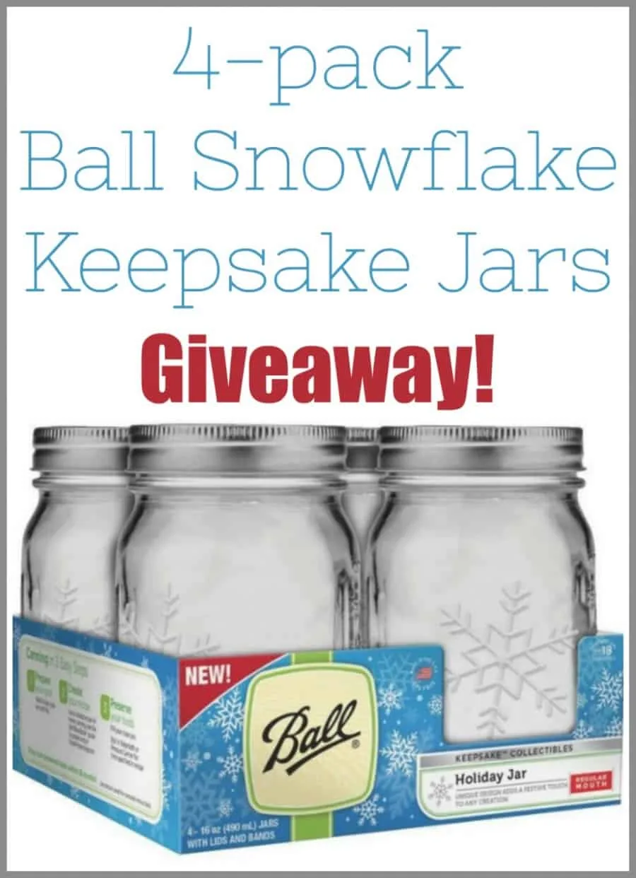 Ball Canning Snowflake Keepsake Jars Giveaway