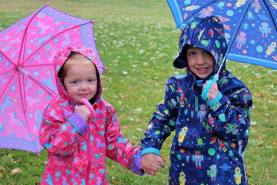 Outdoor Rainy Day Activities For Kids + Stephen Joseph Kids Rain Gear