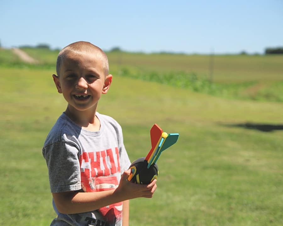 25 Affordable Or Free Kids Activities For Your Backyard - Nerf Vortex Football 