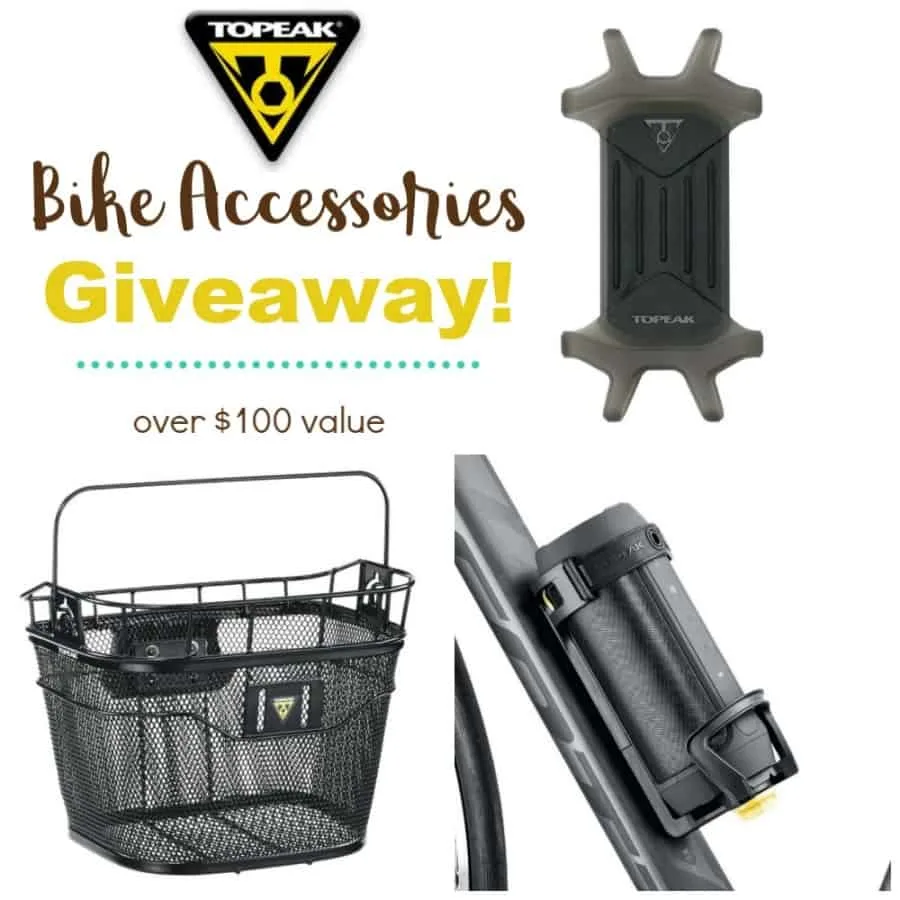 Topeak Bike Accessories Giveaway - Enter to win a Front Basket, Phone Holder, & Java Cage! Over $100 VALUE!