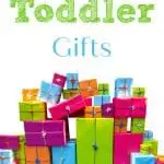 Best Toddler Gifts Thrifty Nifty Mommy Holiday Gift Guide and a pile of presents