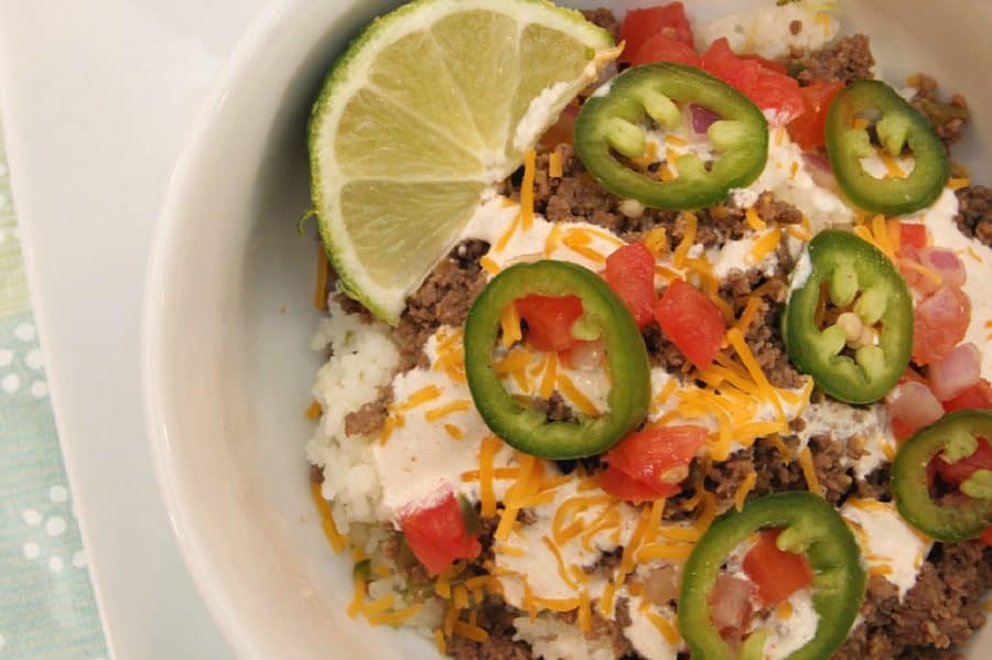 Beef Carnitas Bowls Recipe {With Pepper Jack, Pickled Jalapeño, & Spiced Creama}