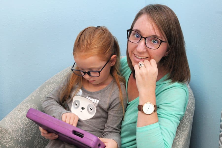 mom and daughter - Do Blue Light Glasses Really Work - What You Need To Know -- JINS Eyewear
