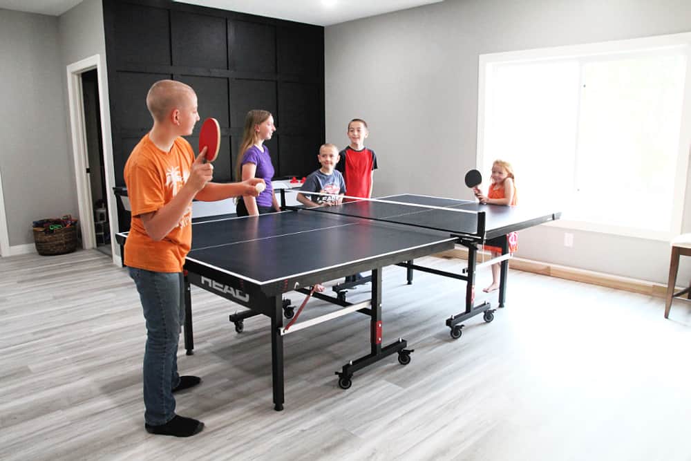 kids playing ping pong - HEAD Summit USA Table Tennis Review - Family Gift Idea!