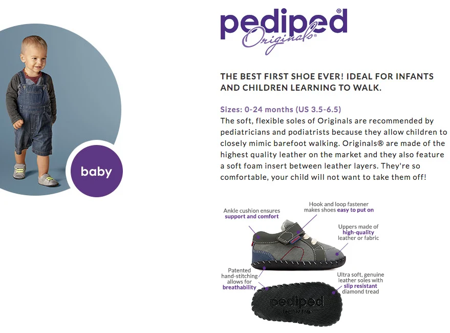 pediped Footwear System- babies