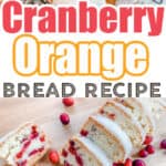 Frosted Cranberry Orange Bread Recipe