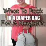 Woman With Diaper Bag- What To Pack In A Diaper Bag For A Newborn