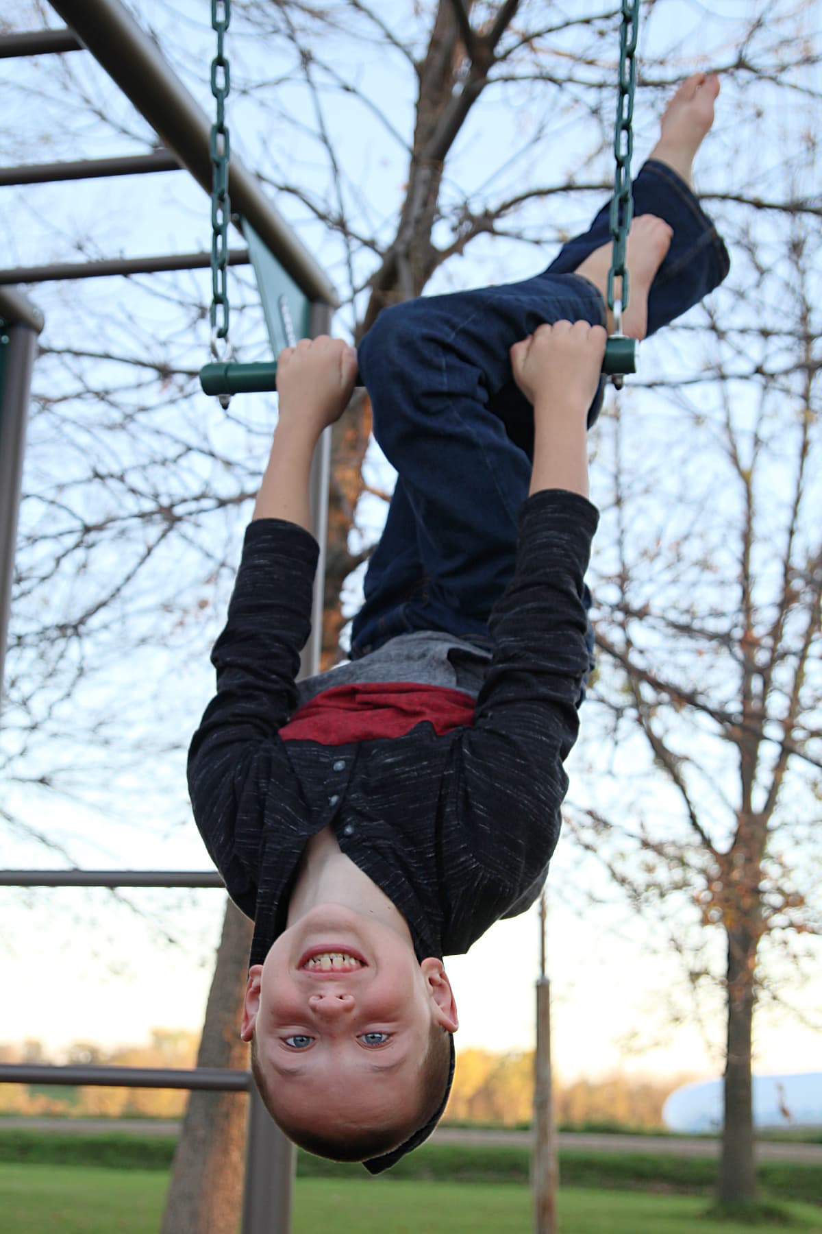boy on playground - Lifetime Double Adventure Tower Playset Review