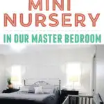 Mini Master Bedroom Nursery