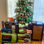 Christmas tree with gifts for manly men