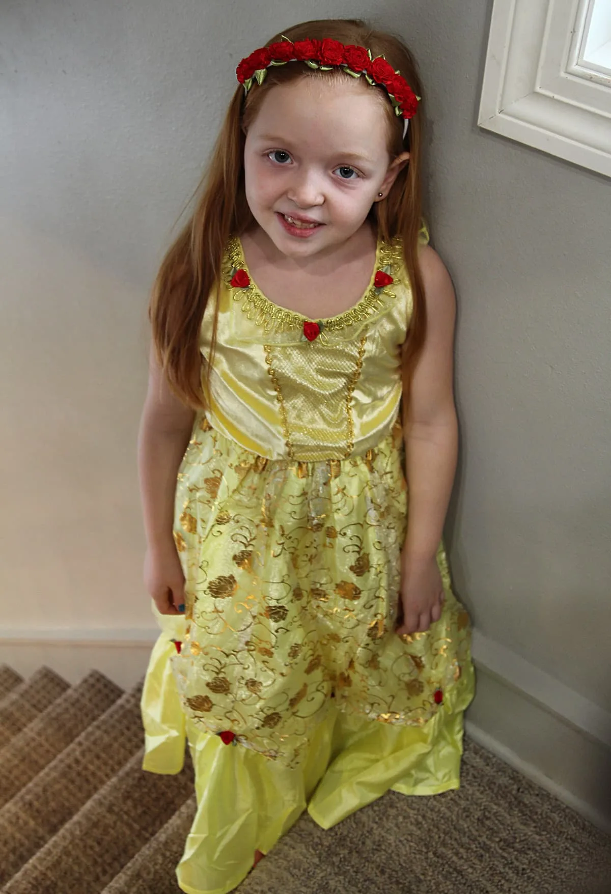 girl dressed up as Belle - Best Princess Dresses For Disney (+ Giveaway & Discount!)