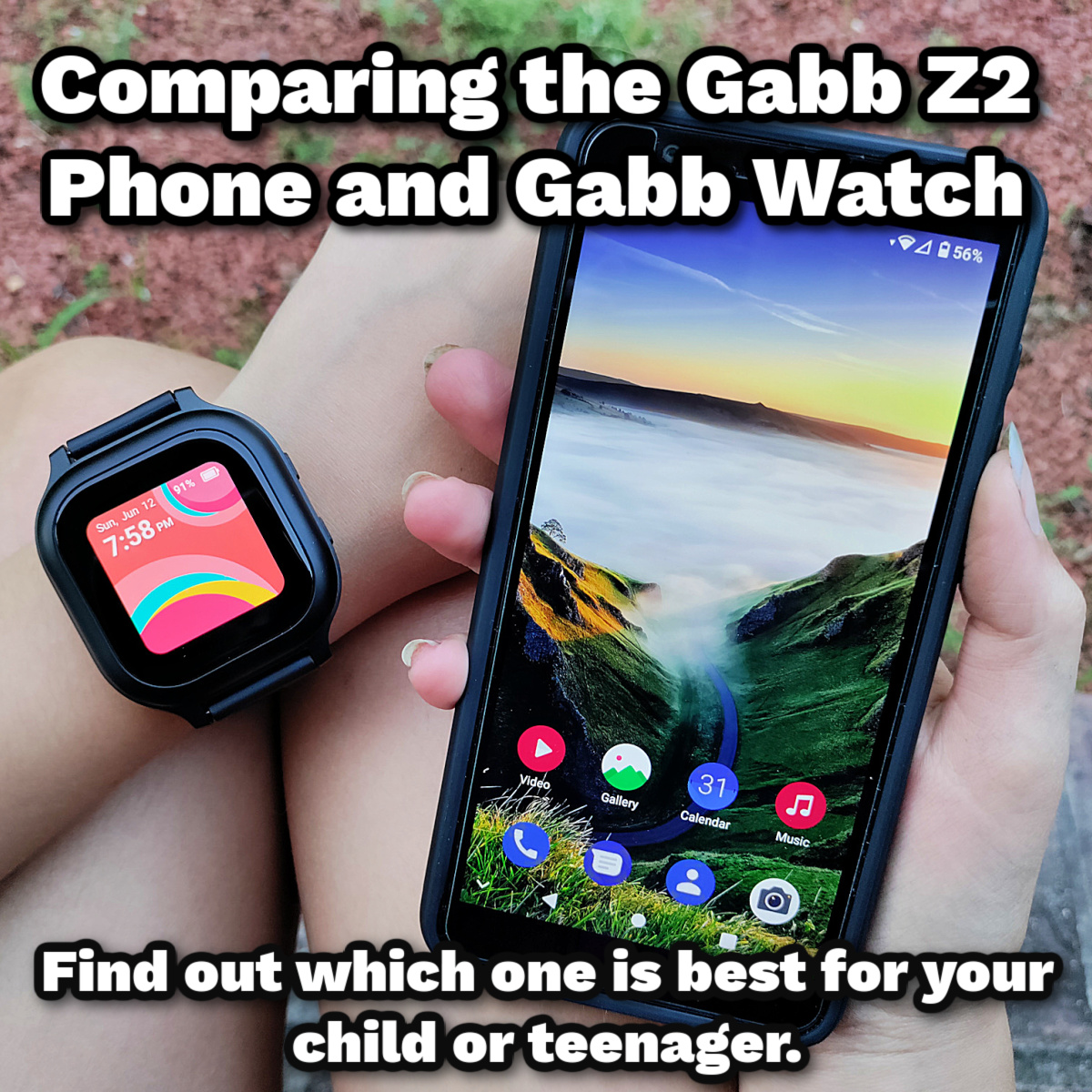 Comparing the Gabb phone and the Gabb watch