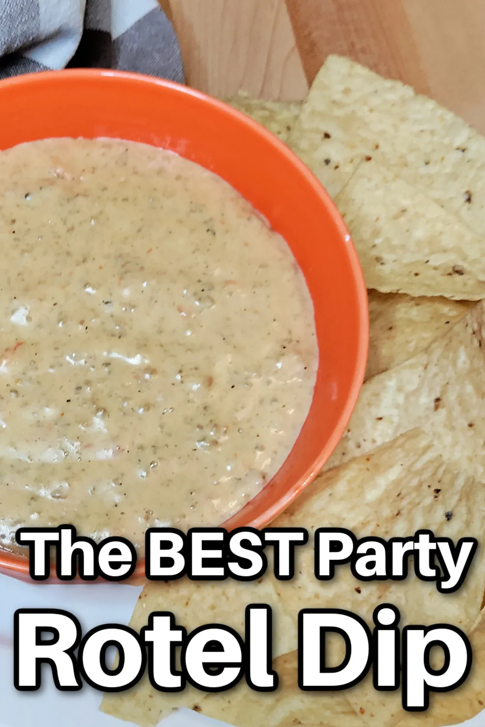 This Rotel dip recipe is so good! It's perfect for your next party! Rotel tomatoes, Velveeta cheese, hamburger, and a few other ingredients combine to make one delicious, cheesy dip!