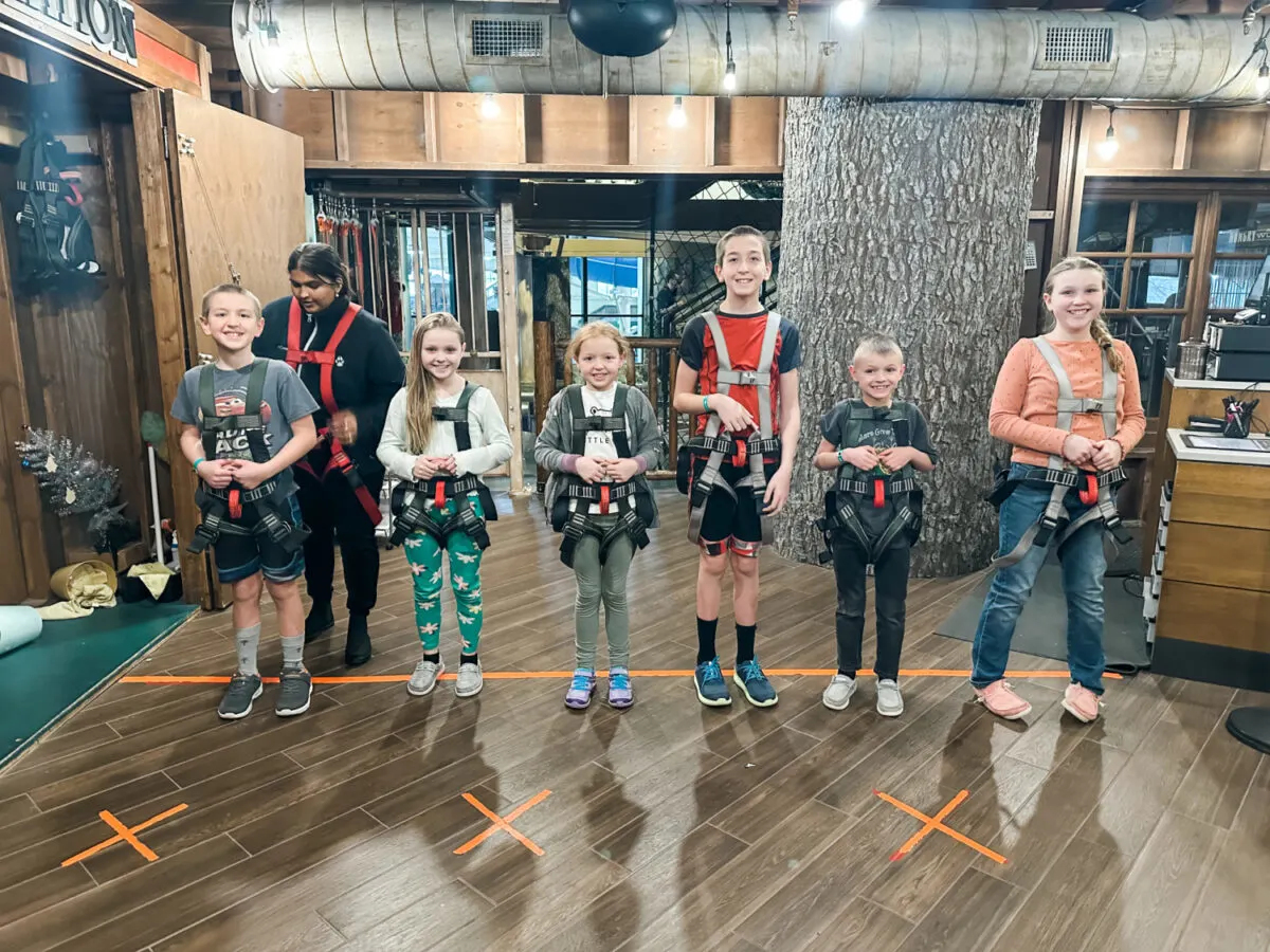 kids in harnesses - Great Wolf Lodge Is A Perfect Place For Family Reunions and Large Groups