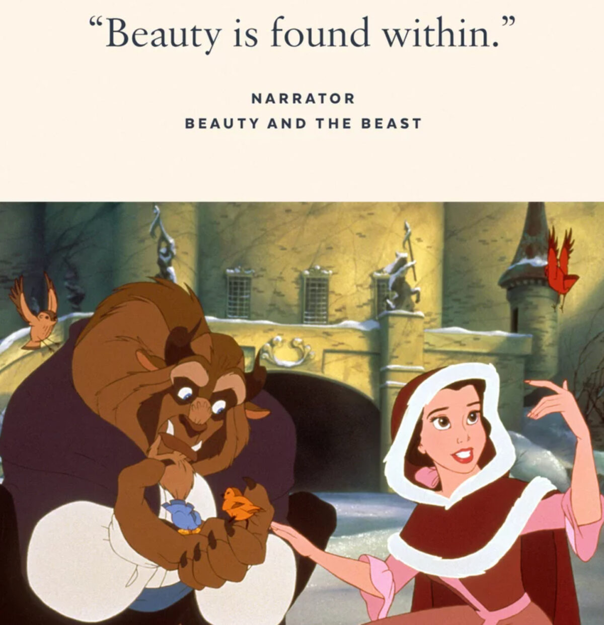 beauty and the beast quote - The Best Disney Memes On The Internet