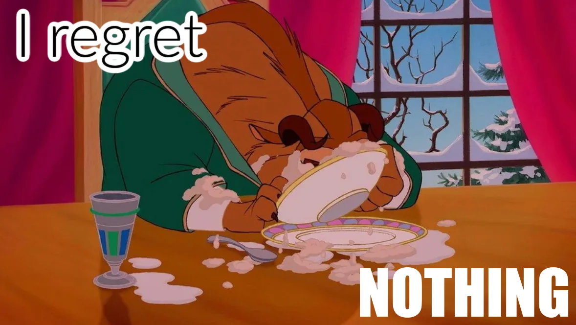 beast eating - The Best Disney Memes On The Internet