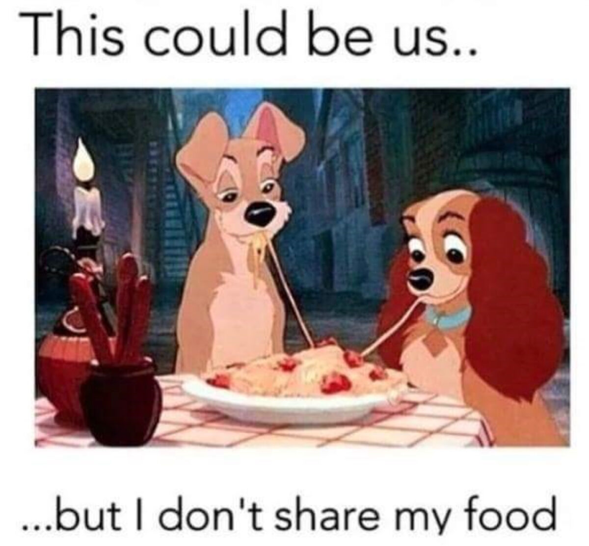 Lady and the Tramp meme - The Best Disney Memes On The Internet