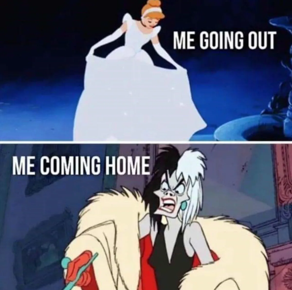Cinderella and Cruella meme - The Best Disney Memes On The Internet