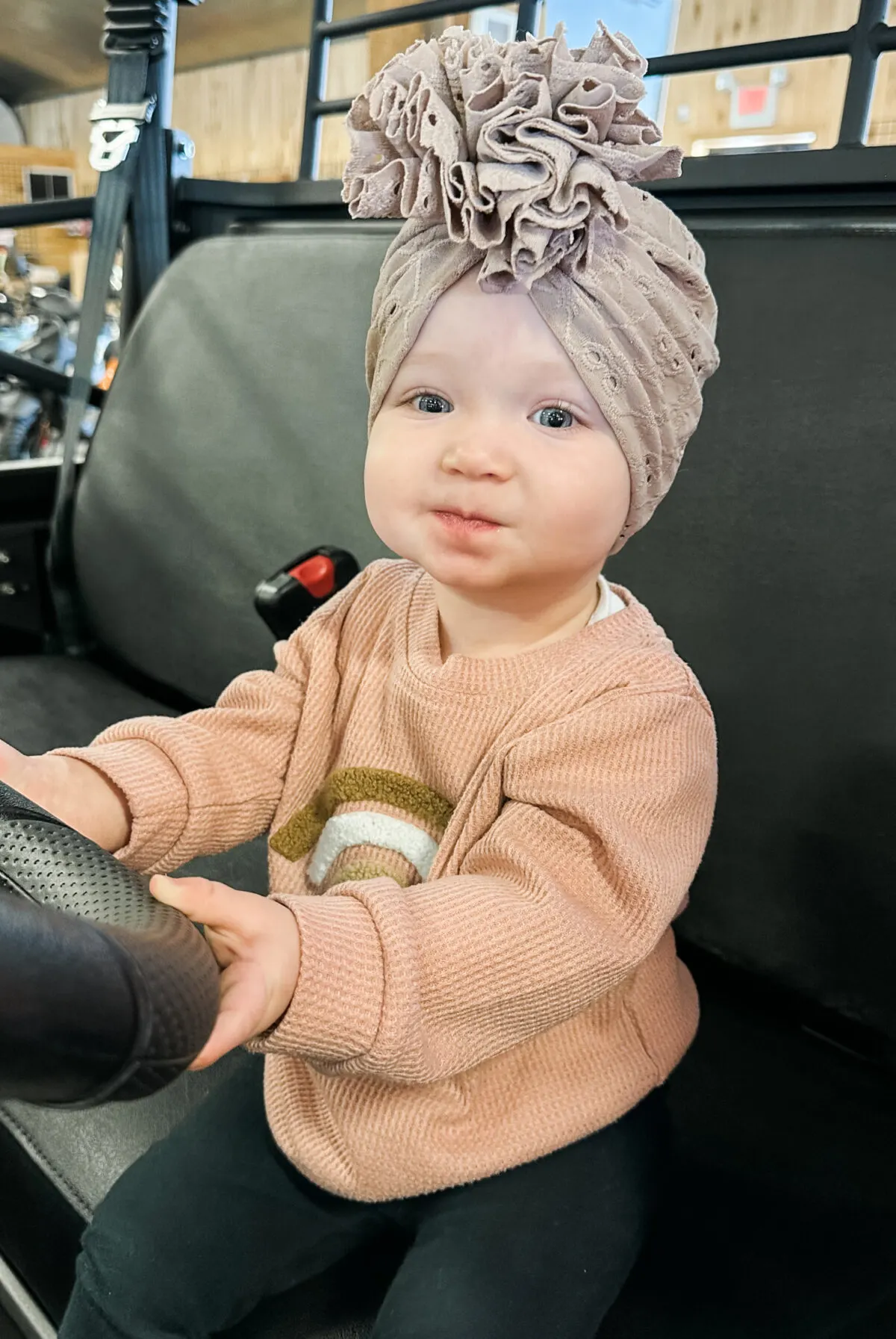 baby girl in turban - Tiny Turban Shop Review
