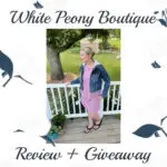 Girls Posing In Dress And Jean Jacket - White Peony Boutique Review + Giveaway