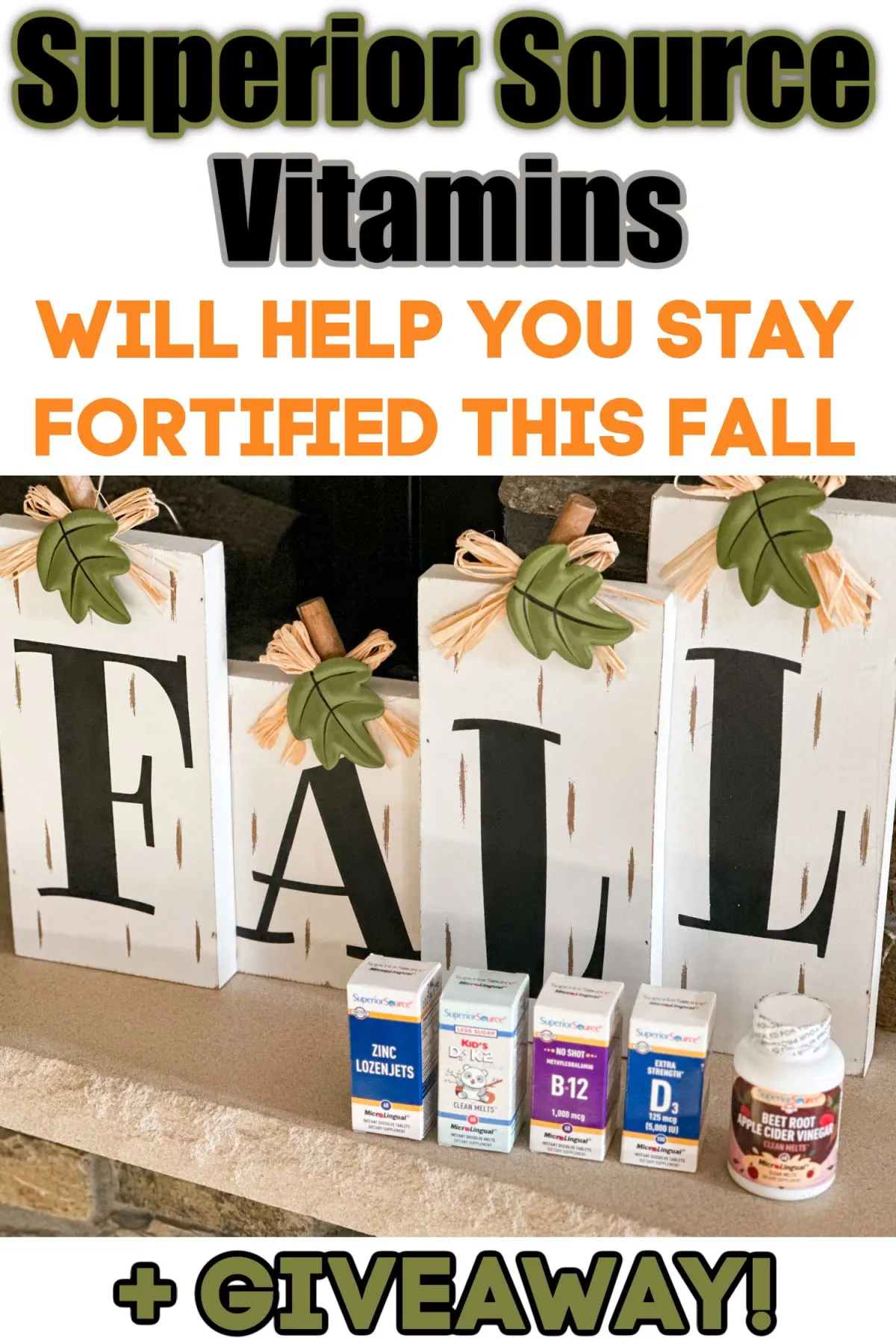 Superior Source Vitamins: Stay Fortified This Fall Season (+ Giveaway!)