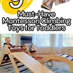 Montessori climbing toys for toddlers